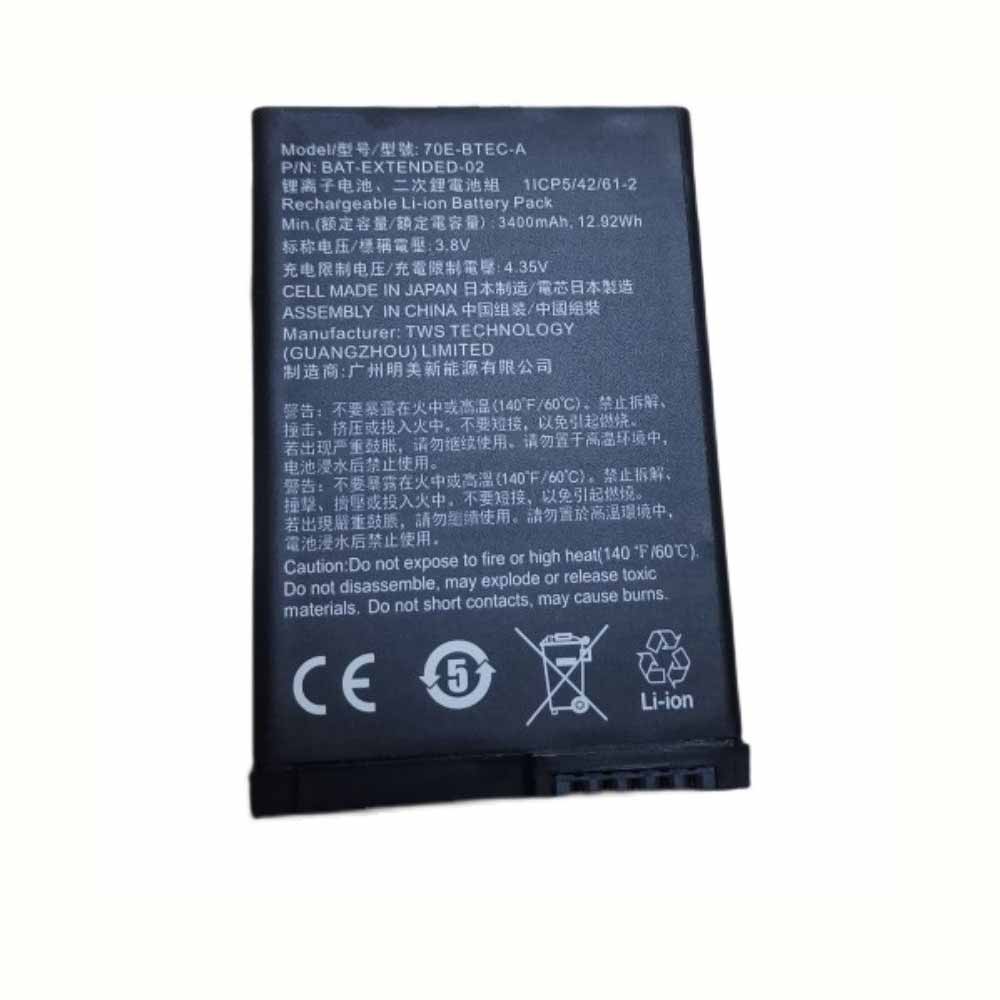 3.8V/4.35V 3400mAh/12.92WH Honeywell BAT-EXTENDED-01 60s 70e 75e Replacement Battery