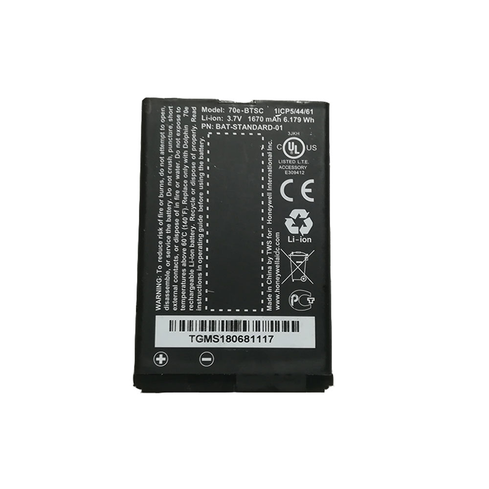 3.7V 1670mAh Honeywell Dolphin 70e BAT-STANDARD-01 Replacement Battery