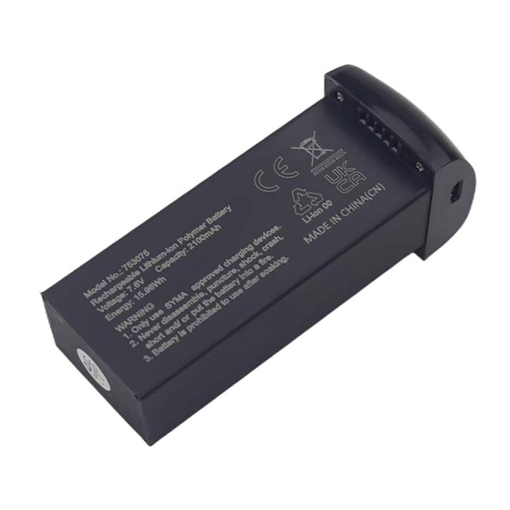 7.6V 2100mAh/15.96Wh 753075 Drone Battery for Syma W3 F7MINI F11MINI