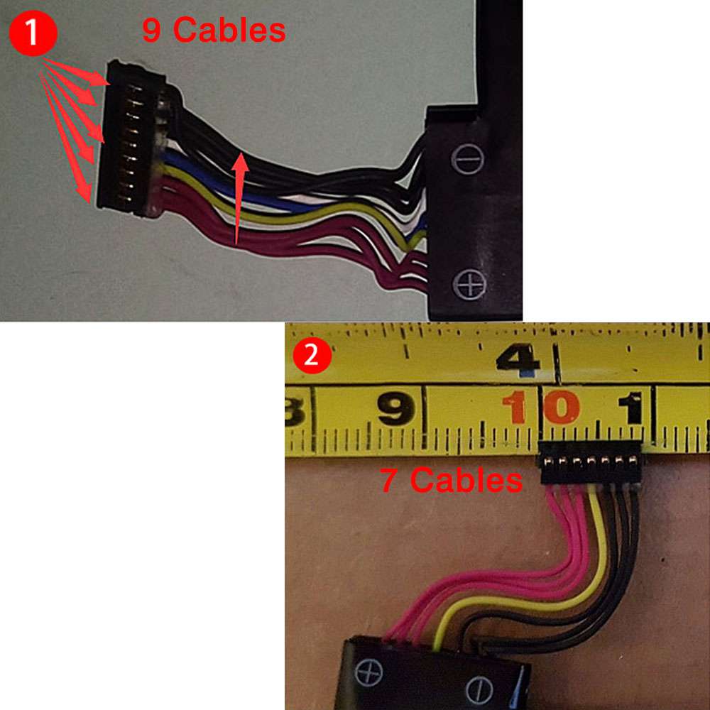 HP Pavilion X2 10-K010NR 7 Cables battery
