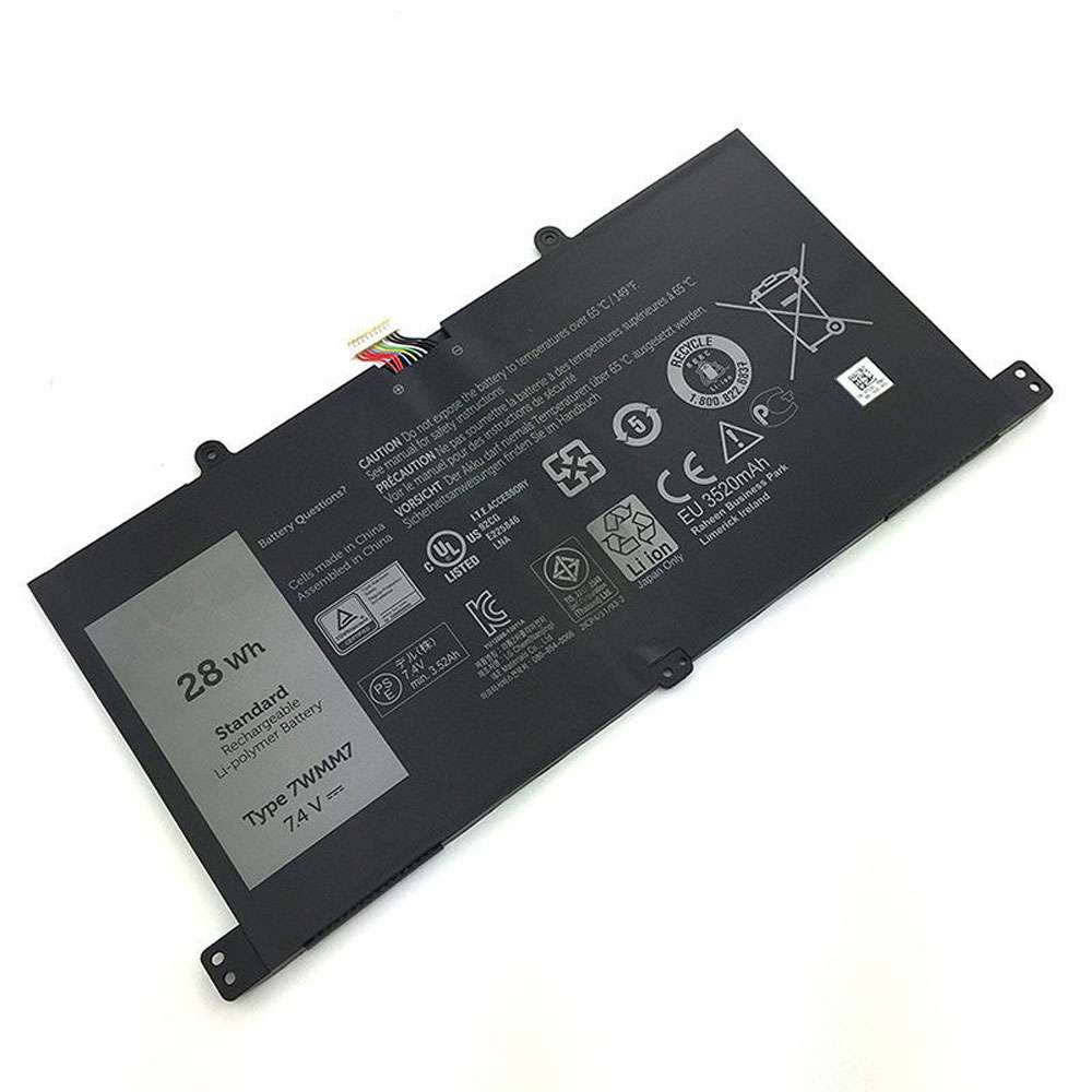 7.4V 3250mAh/28WH Dell Venue 11 Pro Keyboard Dock D1R74 CFC6C D1R74 Replacement Battery