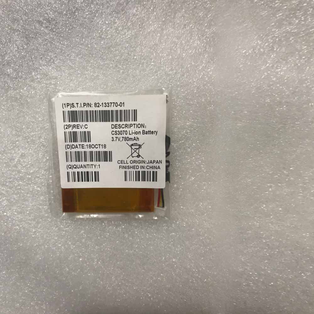 3.7V/4.2V 780mAh 2.88Wh 82-133770-01 Barcode Scanners Battery for Zebra CS3300 CS3070