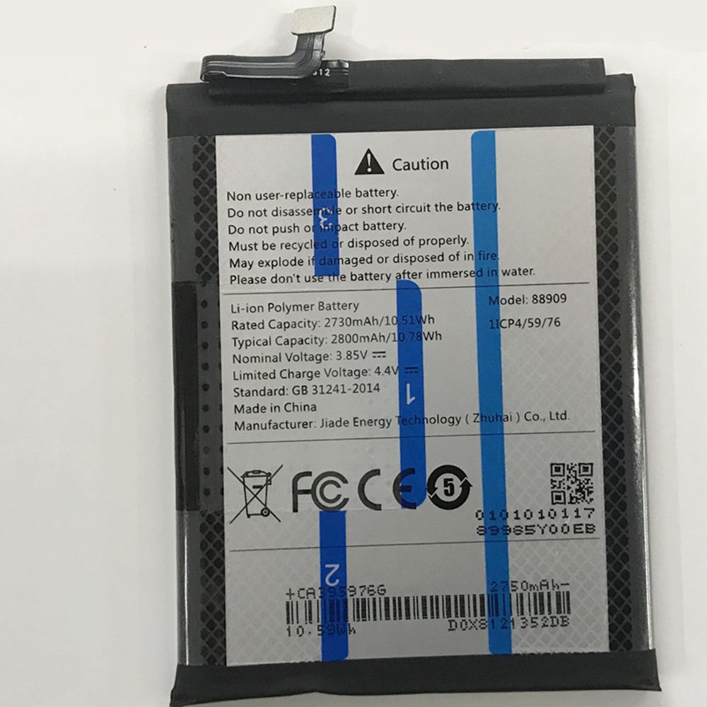 3.85V/4.40V 2730mAh/10.51WH 88909 Smartphone Battery for Vodafone VFW 525 VFD 525