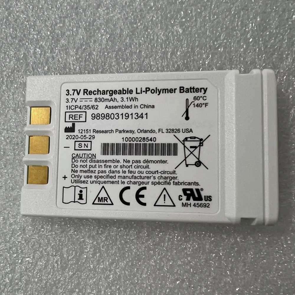 3.7V 830mAh 989803191341 Medical Battery for Philips Invivo MR400 3rd Generation