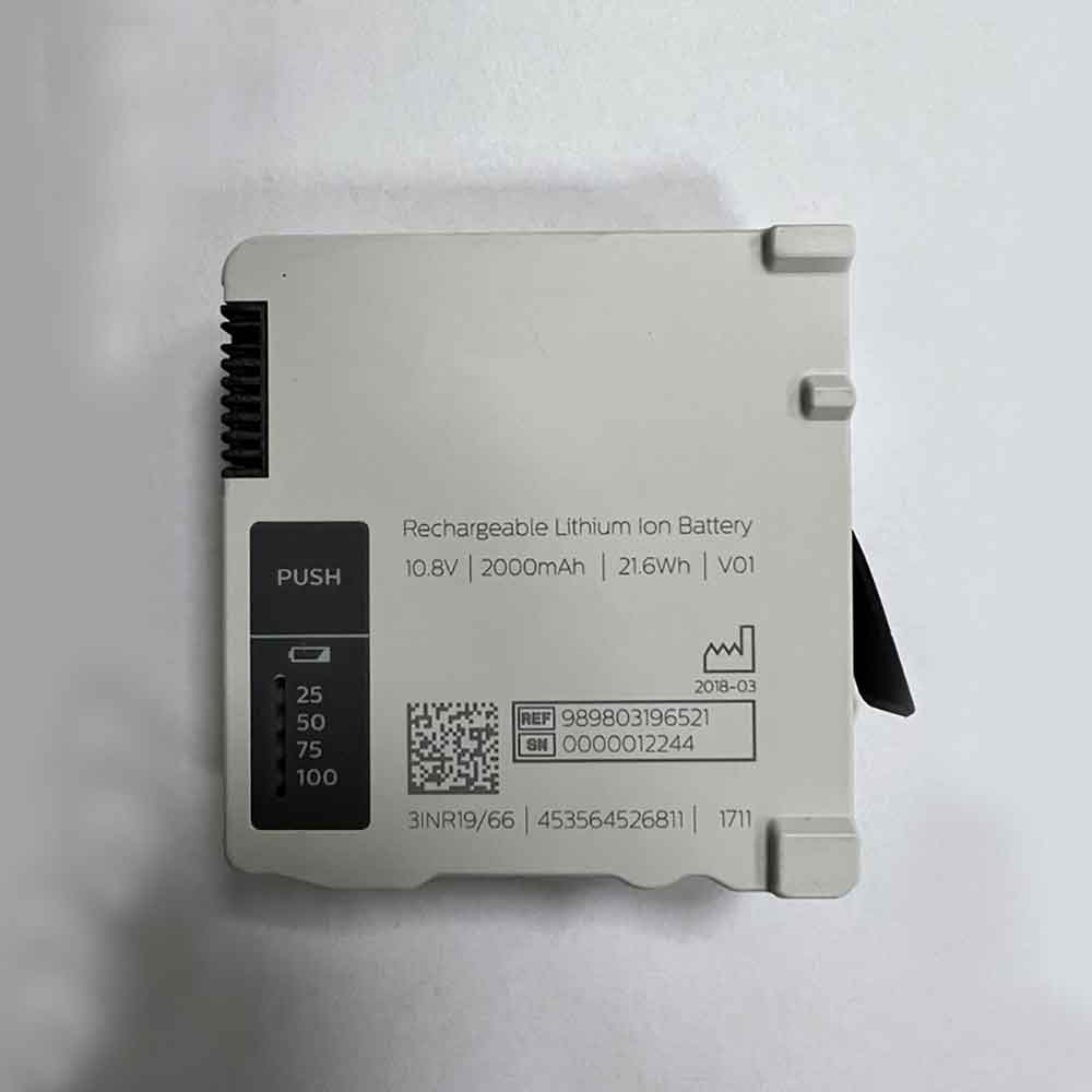 10.8V 2000mAh Philips IntelliVue MX100 X3 Patient Monitor Replacement Battery