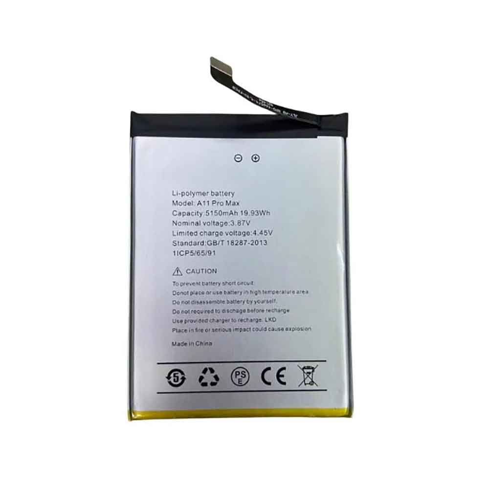 3.87V 5150mAh A11-Pro-Max Smartphone Battery for Umidigi A11 Pro Max