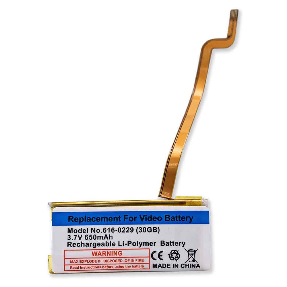 3.7V 650mAh Apple iPod 5th - 7th Generation Video Classic Replacement Battery