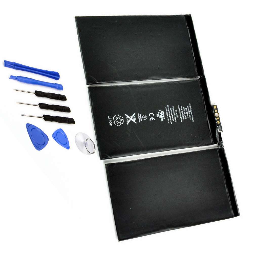 3.8V 25whr/6500mah A1376 Tablet Battery for Apple iPad 2 A1395 A1396 A1397 + Tools