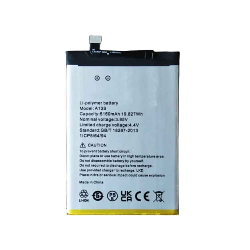 3.85V 5150mAh A13S Smartphone Battery for Umidigi A13S