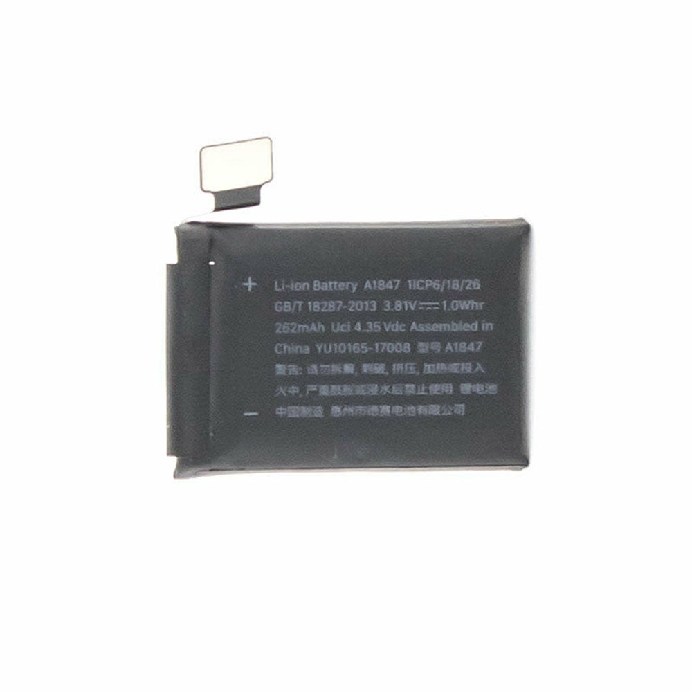 3.81V/4.35V 1.0Wh/262mAh Apple Watch Series 3 Replacement Battery