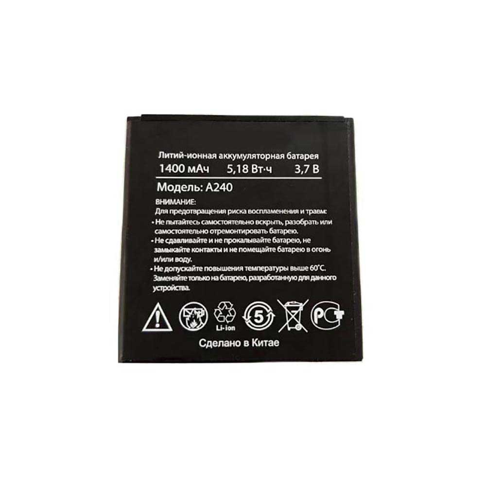 3.7V 1400mAh A240 Smartphone Battery for DEXP A240