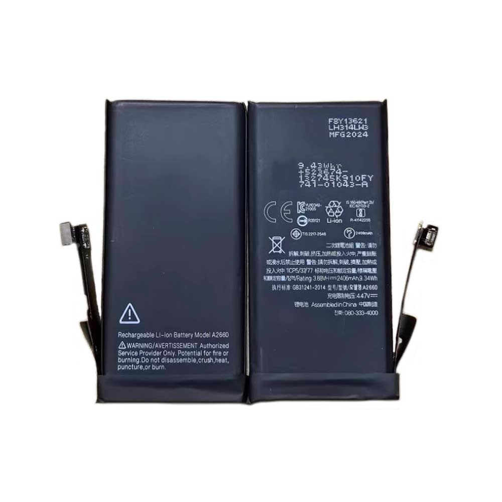3.88V 2406mAh A2660 Smartphone Battery for Apple iPhone 13 Mini