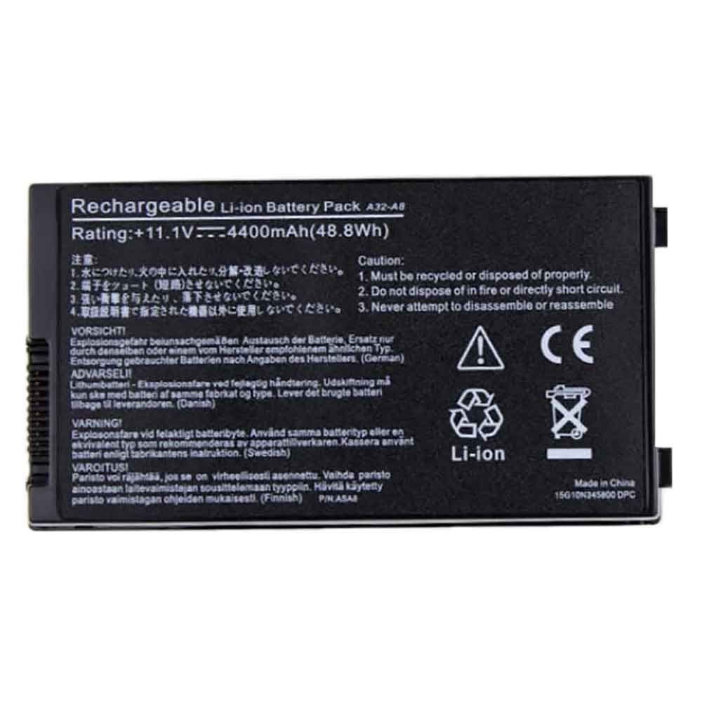 11.1V 4400mAh A32-A8 Laptop Battery for Asus X81S Z99 F8V X80 F8T A8J N81