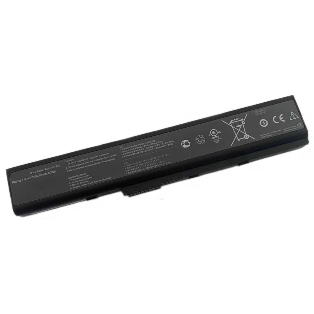 14.4V 5600mAh A42-B53 Laptop Battery for Asus A40J N82JV B53E B53J