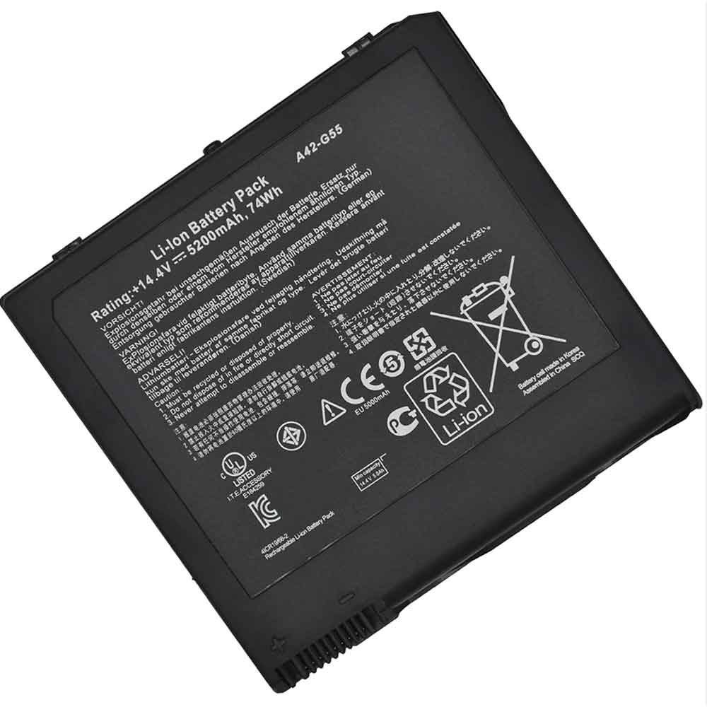 14.4V 5200mAh A42-G55 Laptop Battery for Asus G55 G55V G55VM G55VW G55VW-S1129V