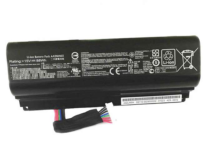 15V
 88WH 42N1403 Laptop Battery for ASUS A42LM93 G751J-BHI7T25 GFX71JY4710 88WH