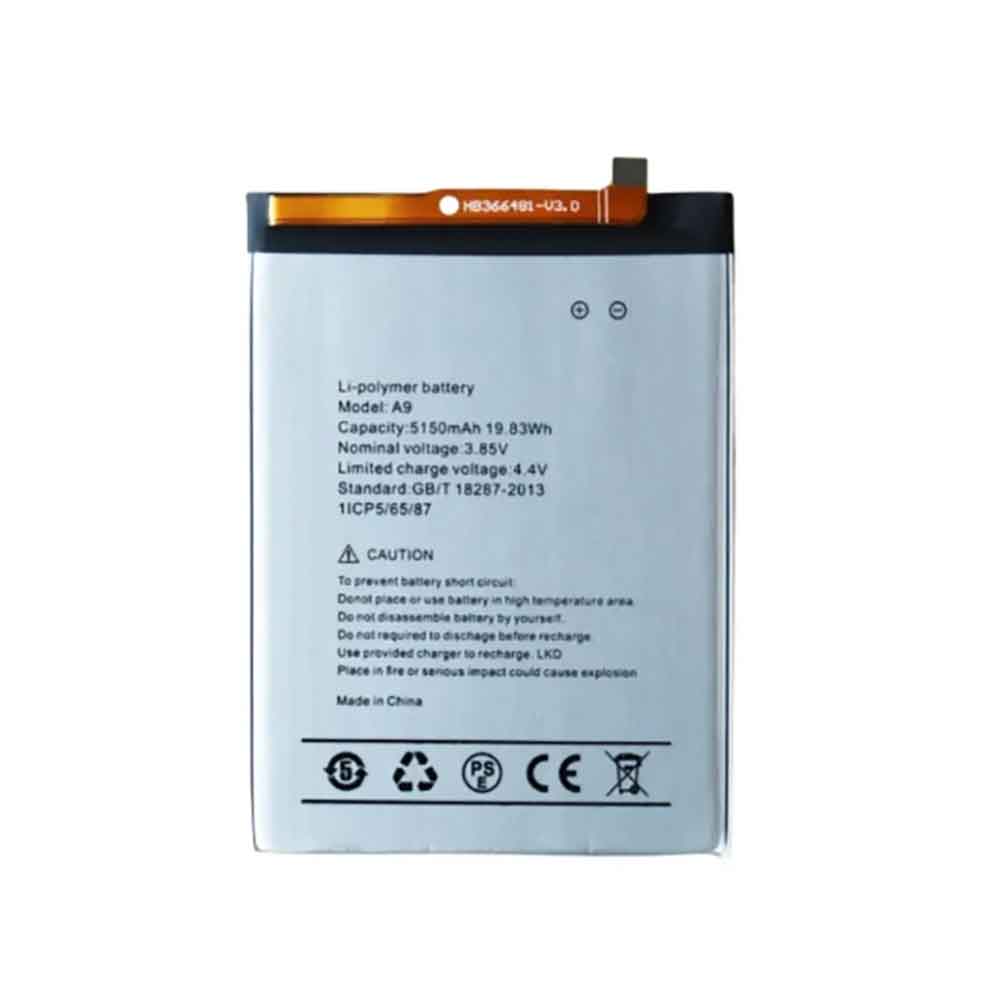 3.85V 5150mAh A9 Smartphone Battery for Umidigi A9