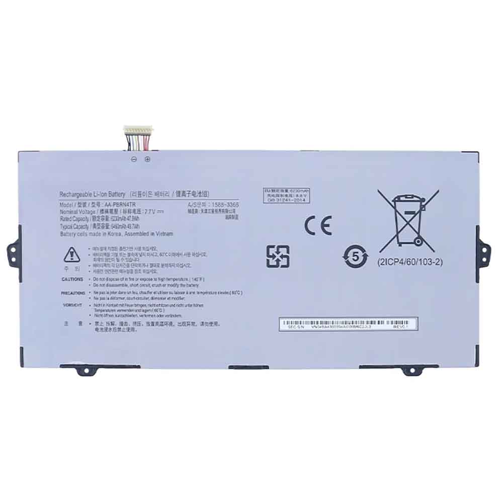 7.7V 6230mAh AA-PBRN4TR Laptop Battery for Samsung Galaxy Chromebook XE930QCA