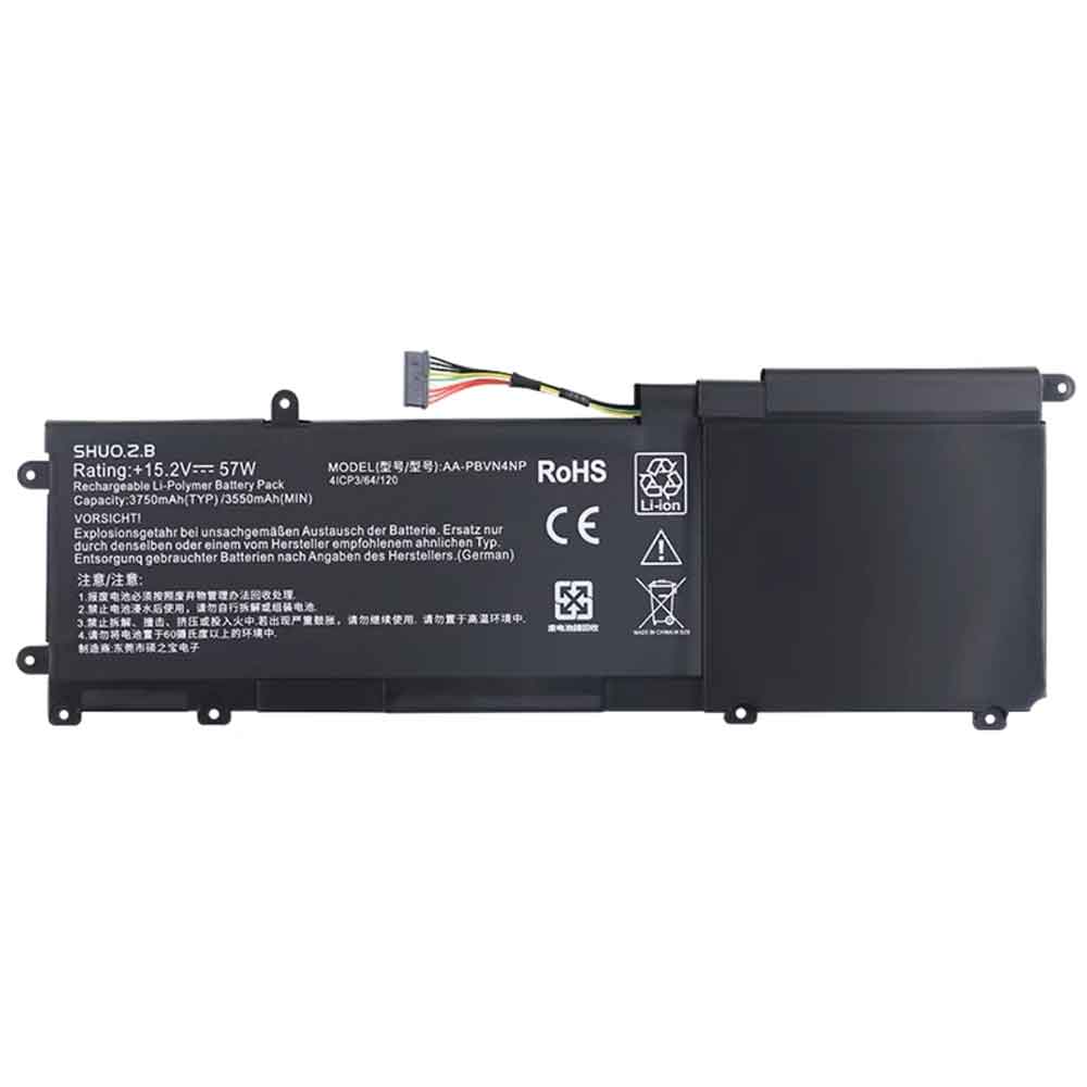 15.2V 3750mAh AA-PBVN4NP Laptop Battery for Samsung NP670Z5E-X01AE NP670Z5E-X01BE