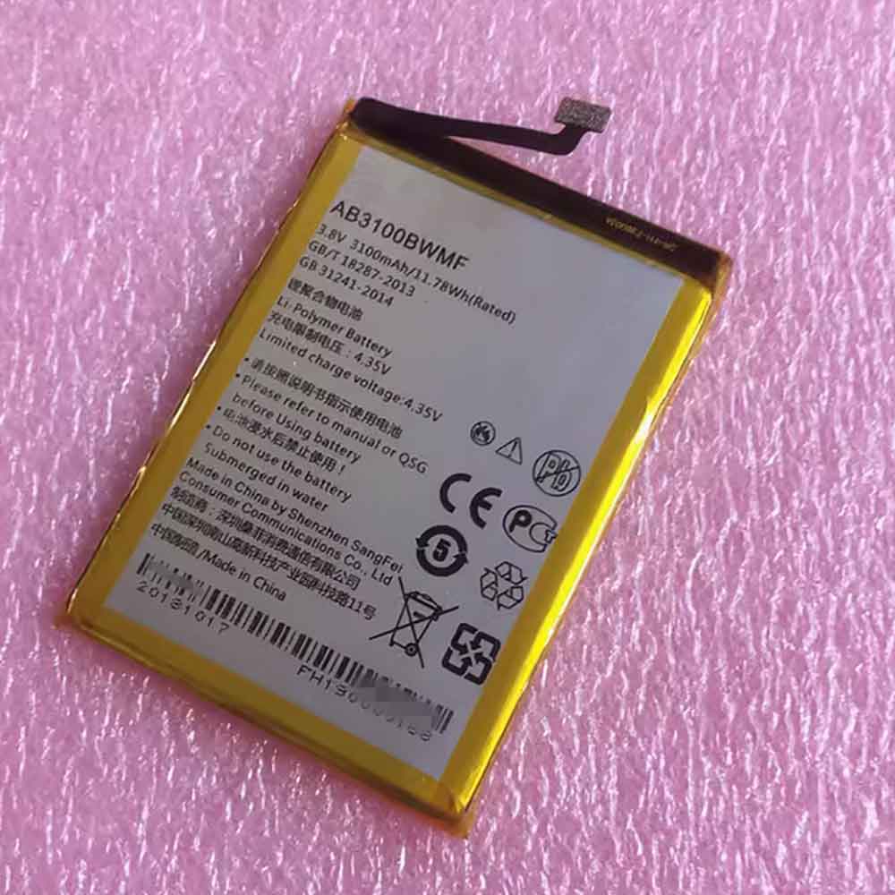 3.8V 3100mAh AB3100BWMF Smartphone Battery for Philips AB3100BWMF