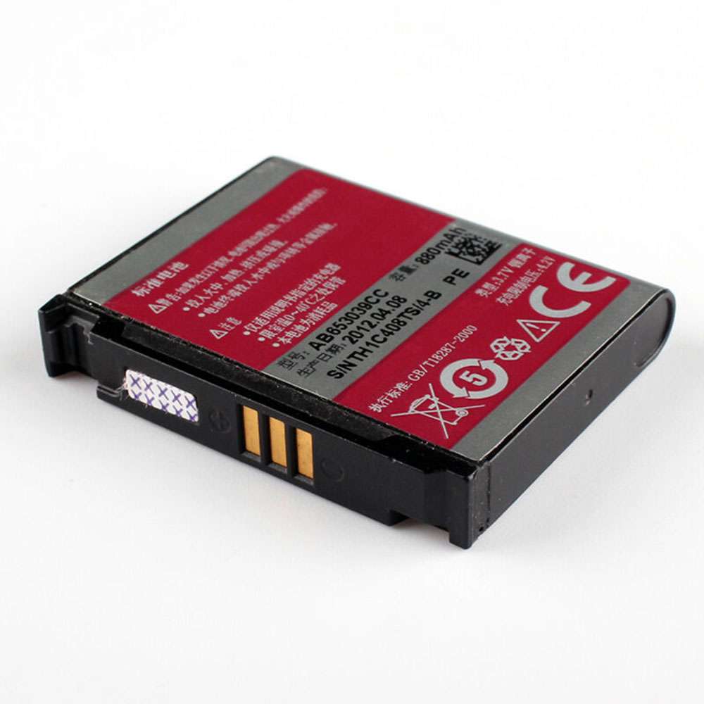 3.7V/4.2V 880mAh/3.26WH AB653039CC Smartphone Battery for Samsung E950 F609 E958 U908E U808E