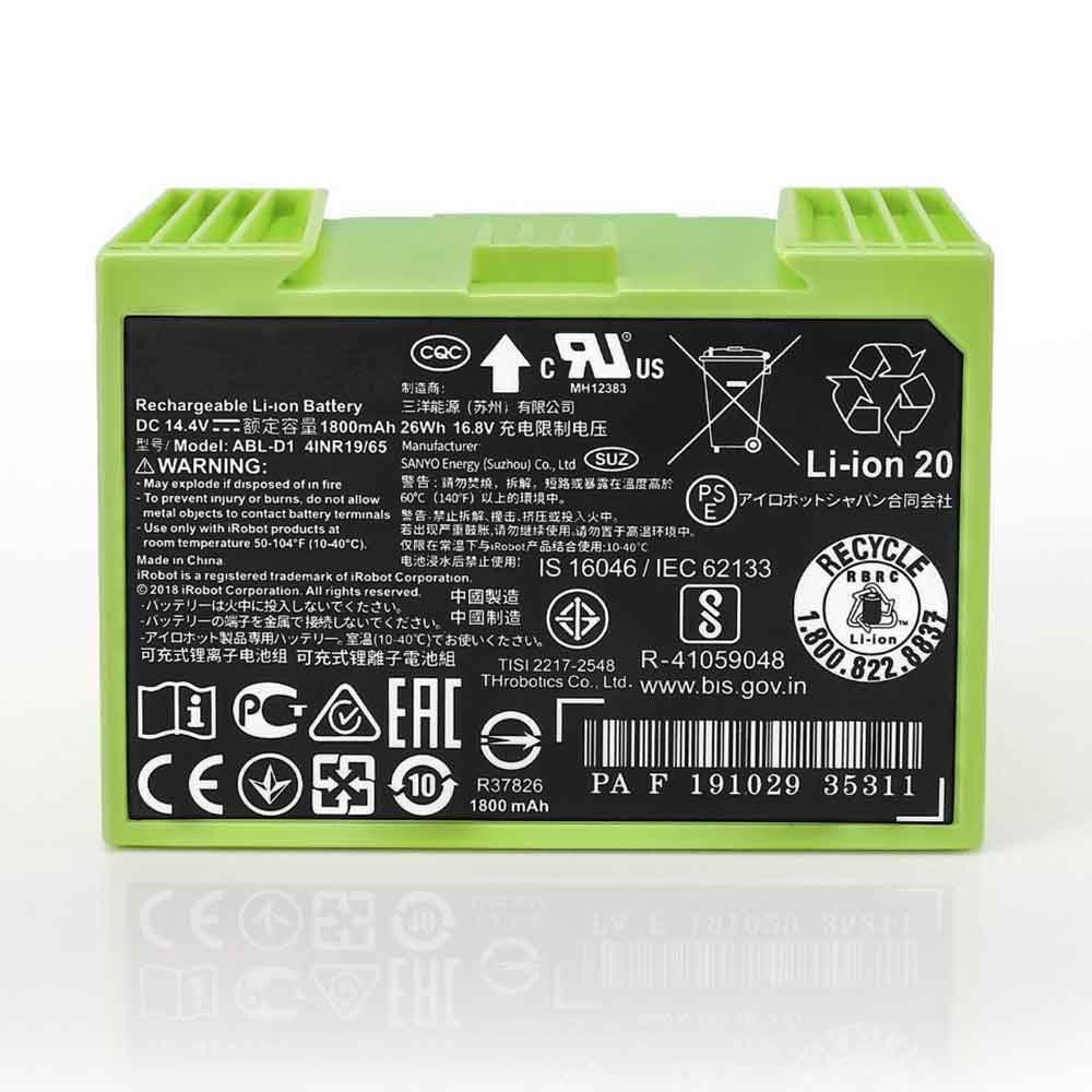 14.4V 1800mAh ALB-D1 Wireless Router Battery for iRobot Roomba i3 i4 i7 e5 7150 7550 5150 e5158 e5154 e6 e6198