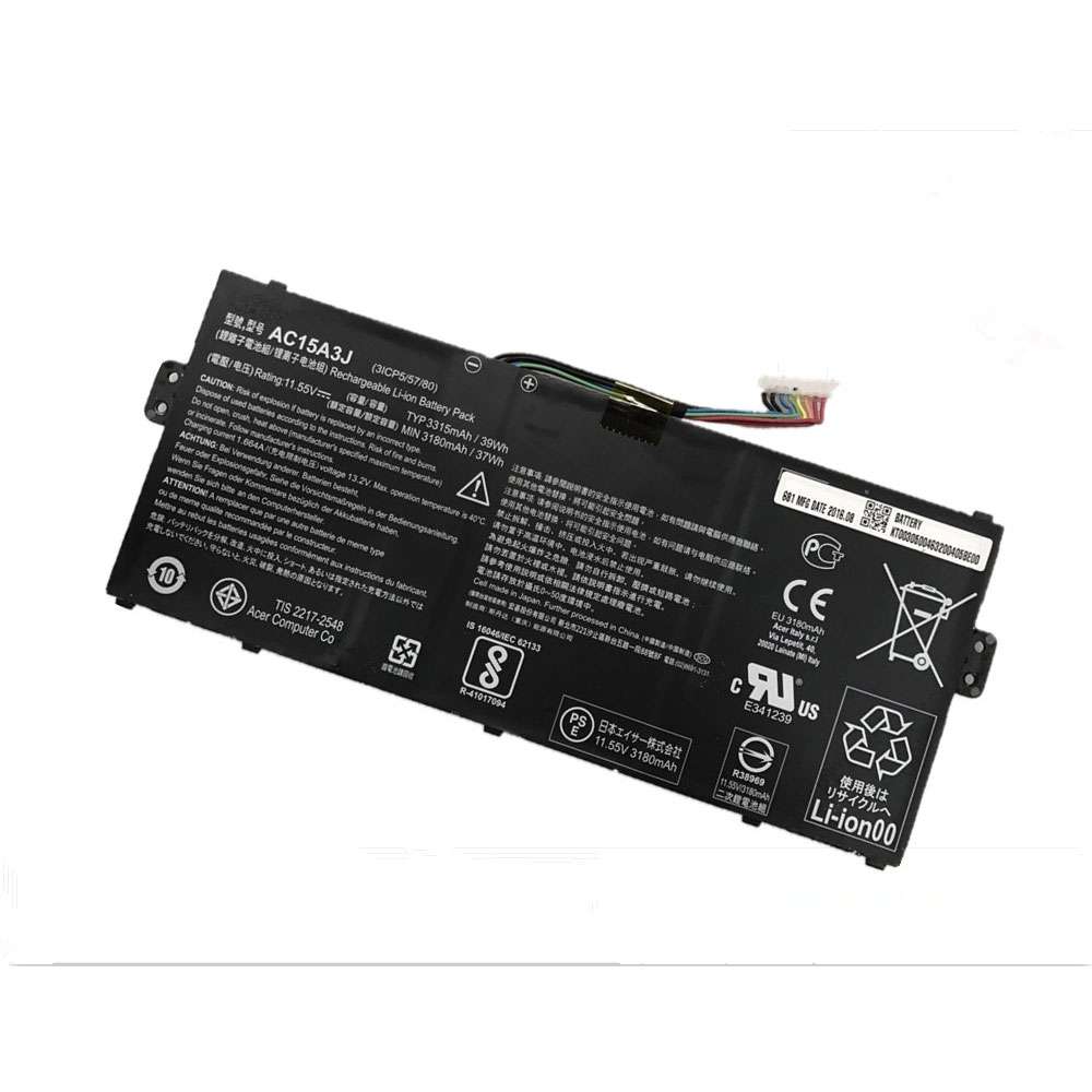 11.55V 3315mAh/39Wh  Acer Chromebook R11 CB5-132T CB3-131 C738T C735 Replacement Battery