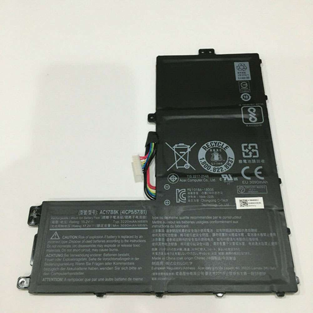 15.2V/17.2V 3090mAh/46WH AC17B8K Laptop Battery for Acer Swift 3 SF315 SF315-52G-51HV SF315-52G-58R7