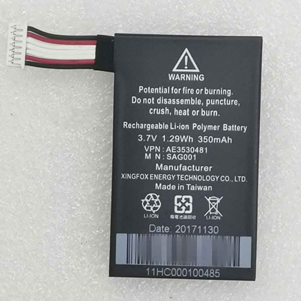 3.7V 350mAH AE3530481 SAG001 Replacement Battery