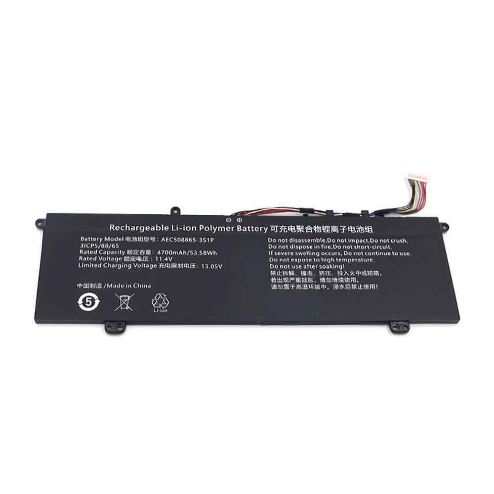 11.4V 4700mAh AEC508865-3S1P Laptop Battery for Hasee X5-2021S5 X5-2021S5H