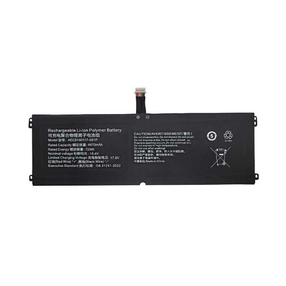15.4V 4670mAh AEC5140117-4S1P Laptop Battery for Hasee X6 R6