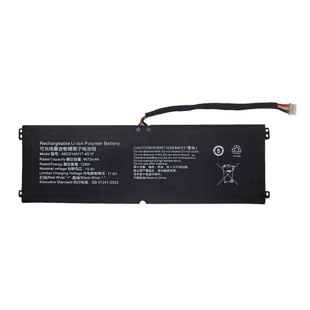 15.4V 4670mAh AEC5140117-4S1P Laptop Battery for Hasee X6 R6