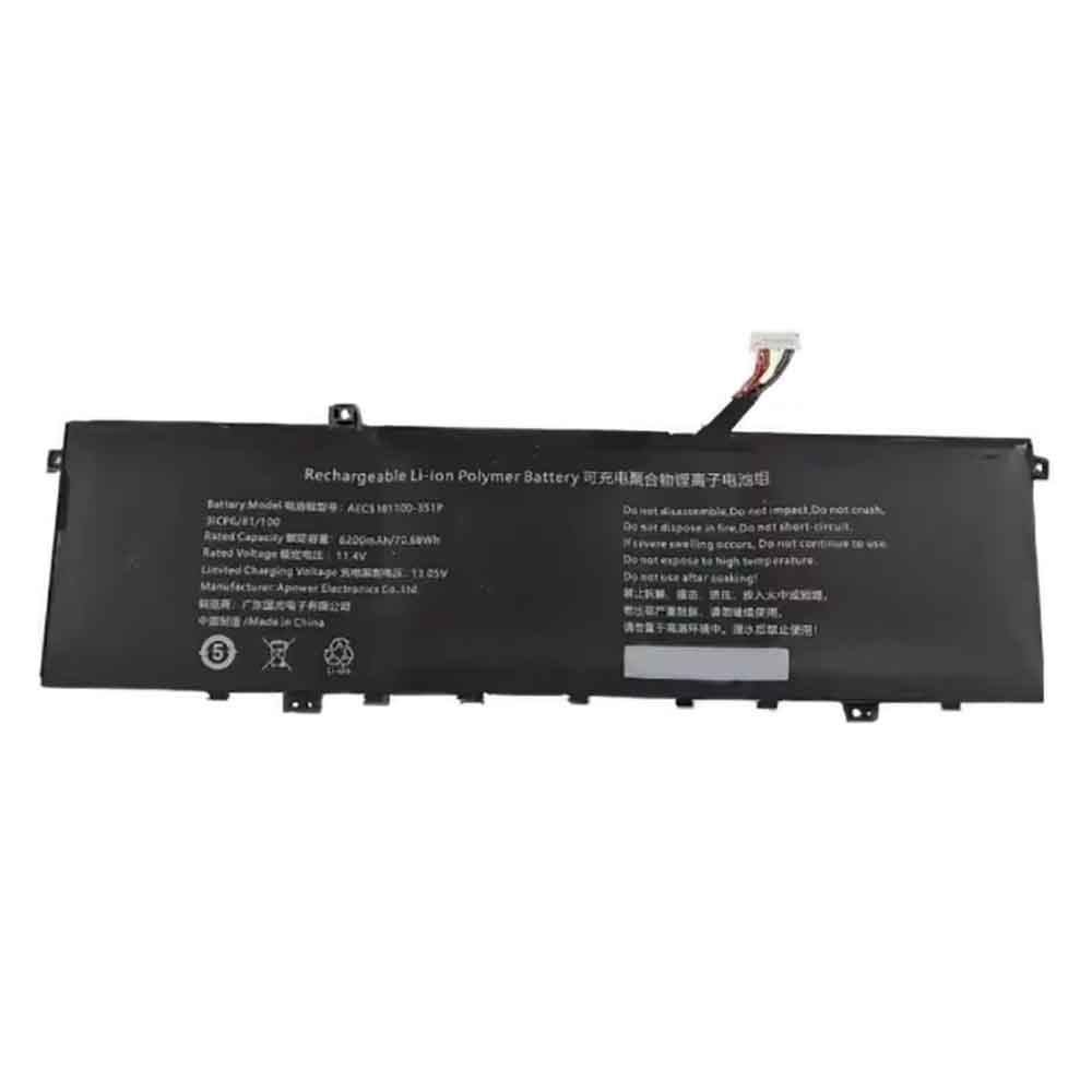 11.4V 6200mAh AEC5181100-3S1P Laptop Battery for IPASON Maxbook P1 Pro