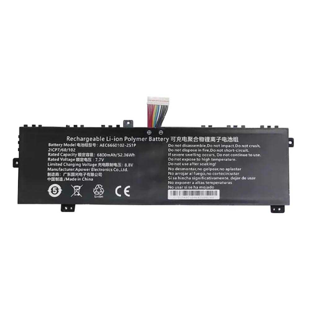 7.7V 6800mAh AEC6660102-2S1P Laptop Battery for Rtdpart AEC6660102-2S1P
