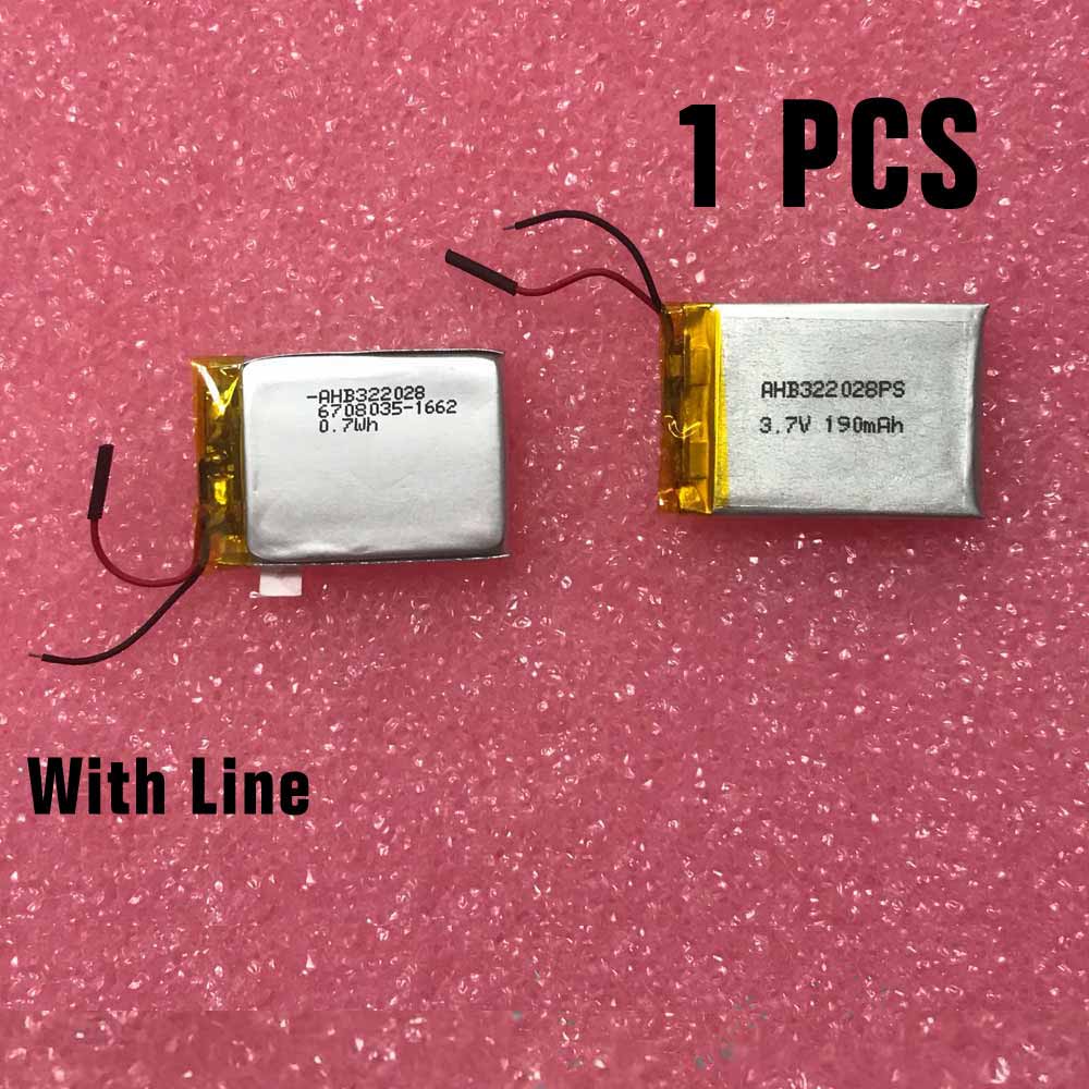 3.7V/4.2V 190mAh /0.7Wh AHB322028 Smart Watch Battery for TomTom Runner Cardio