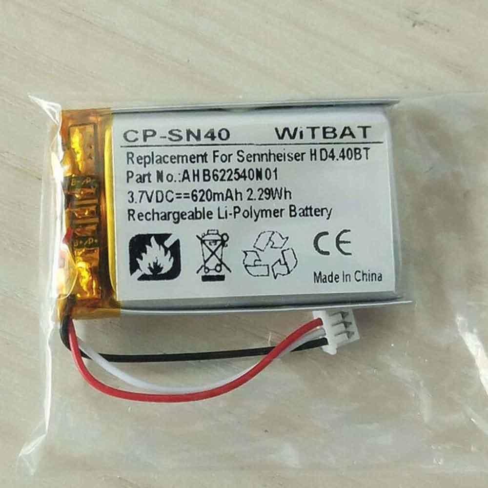 3.7V 620mAh AHB622540 Headphones Battery for Sennheiser Momentum 2