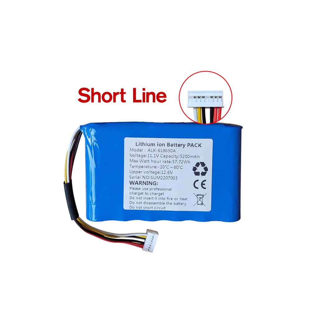11.1V 5200mAh ALK-61860A Test Equipment Battery for Eloik ALK-18650A BY-A6 HH-99A
