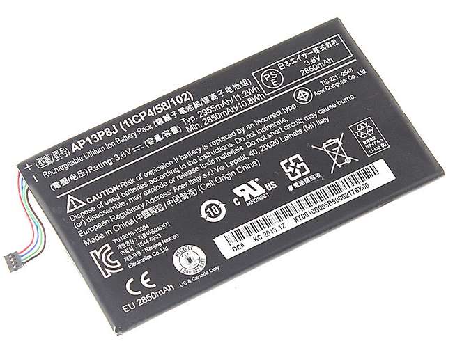 3.8V 2955mah(11.2Wh) Acer Iconia Tab B1-720 Tablet Battery (1ICP4/58/102) Replacement Battery