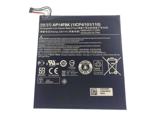 3.8V 4550mAh/17.2Wh Acer Iconia Tab A1-850 B1-810 B1-820 W1-810
 Replacement Battery