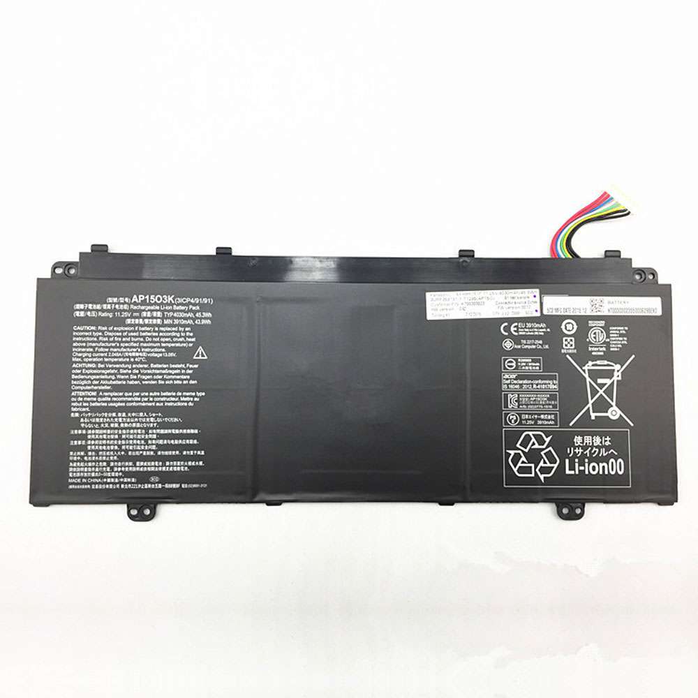 11.25V 45.3Wh4030mAh AP1503K Laptop Battery for Acer Aspire S13 S5-371 Series