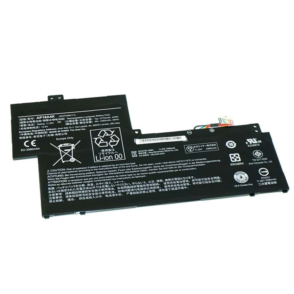 11.25V 42Wh/3770mAh AP16A4K Laptop Battery for Acer SF113-31 AO1-132 NE132