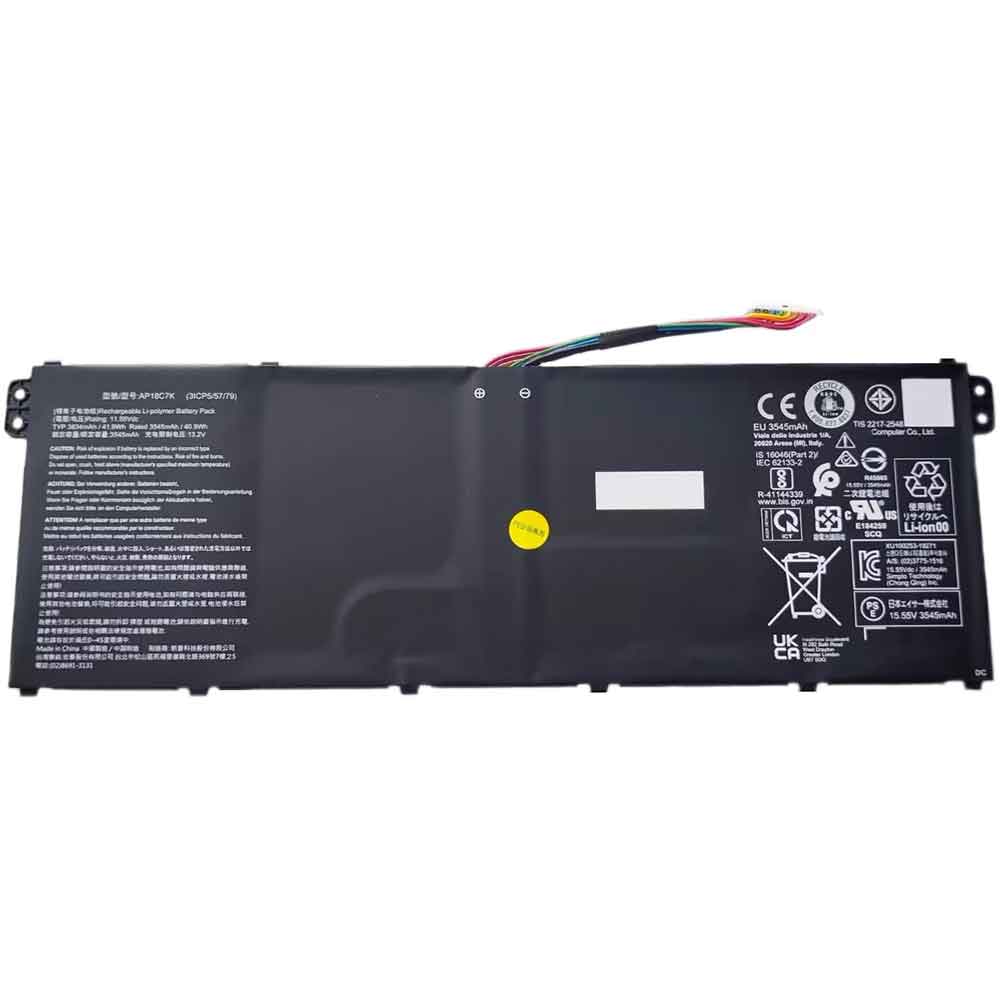 11.55V 3545mAh AP18C7K Laptop Battery for Acer SP513-54 Swift 3 N19H3/HW SF313-52