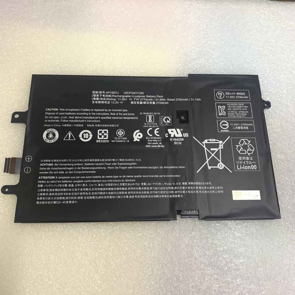 11.55V 13.2V 2770mAh /31.9WH AP18D7J Laptop Battery for Acer Swift 2019 SF714-52T SF714-52T-71JW SF714-52T-74AT