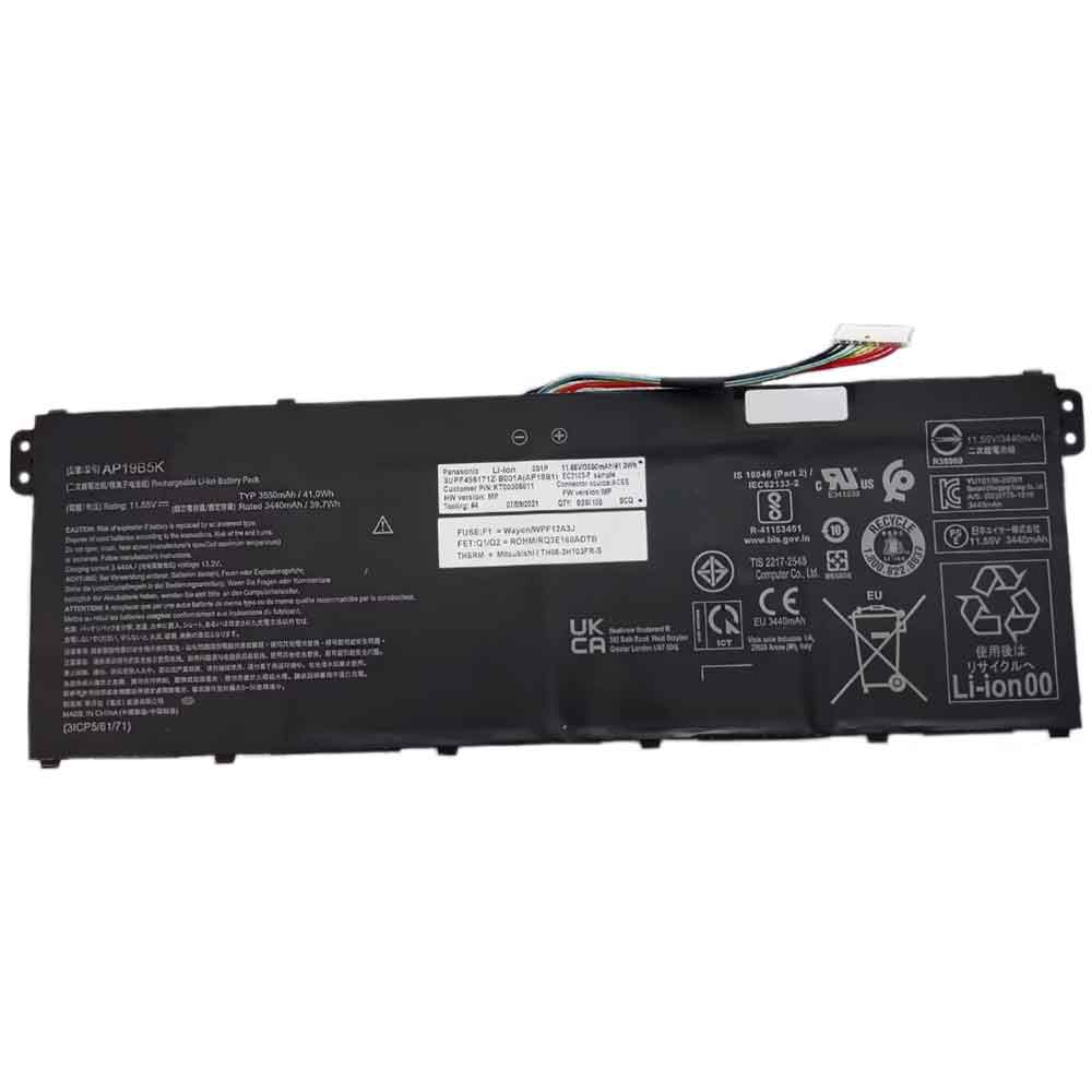 11.55V 3550mAh AP19B5K Laptop Battery for Acer Aspire 7 A715-42 A315-56-57 CB315-3H