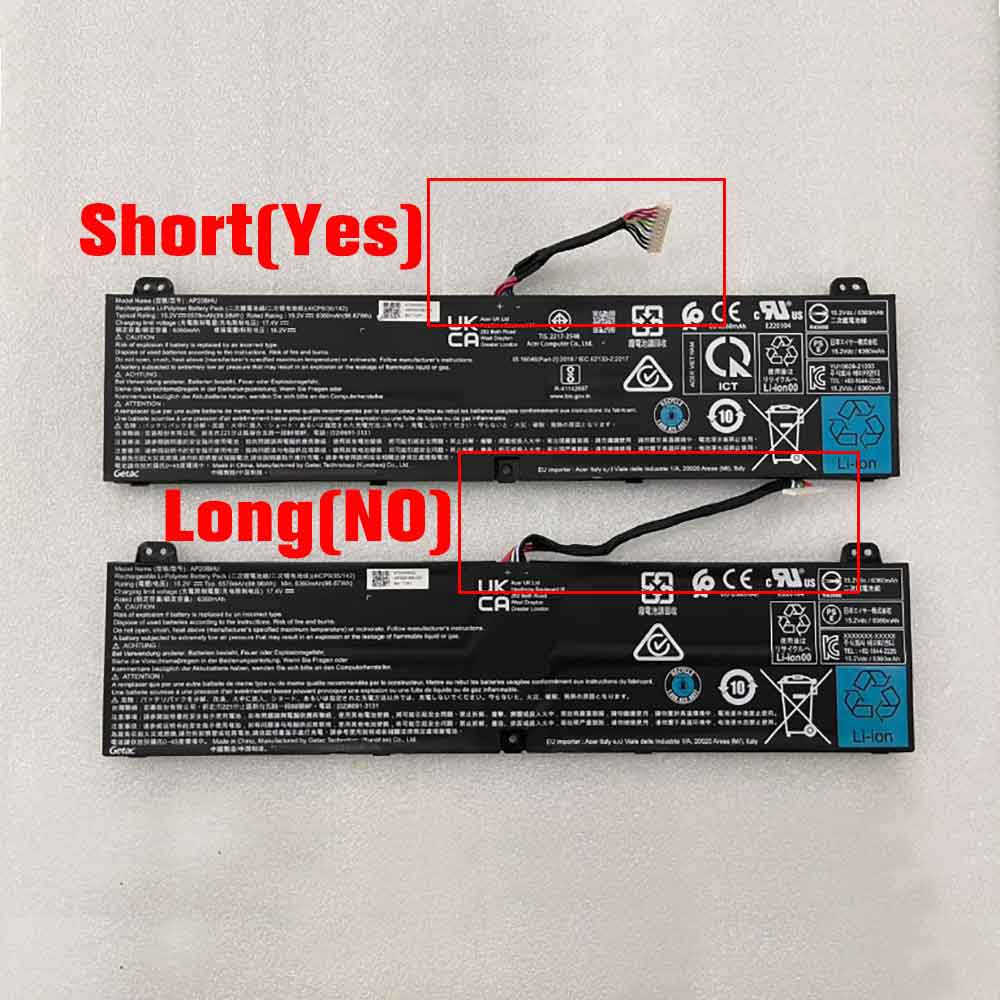 15.2V 6360mAh AP20BHU Laptop Battery for Getac Predator Triton 500 SE PT516-51S