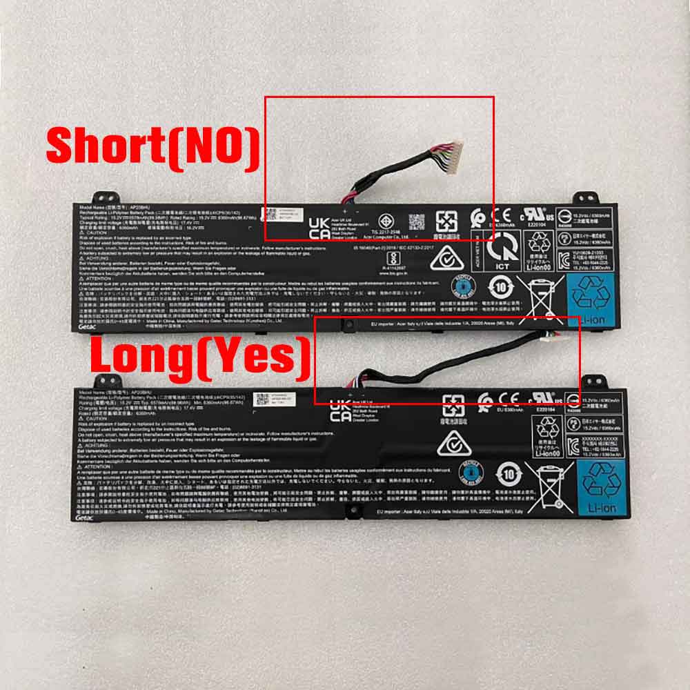 15.2V 6360mAh AP20BHU Laptop Battery for Getac Predator Triton 500 SE PT516-51S