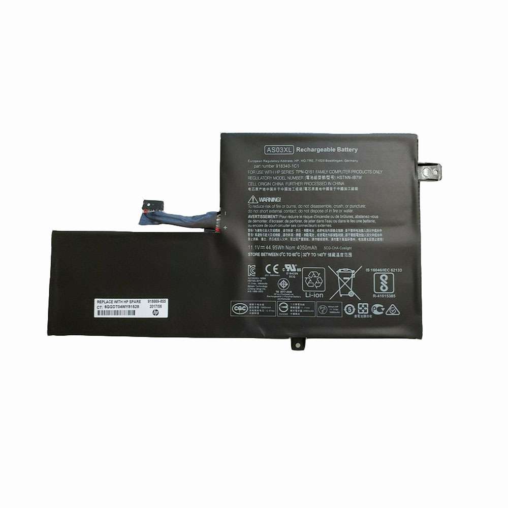 11.1V 44.95Wh AS03XL Laptop Battery for HP Choromebook 11 G5