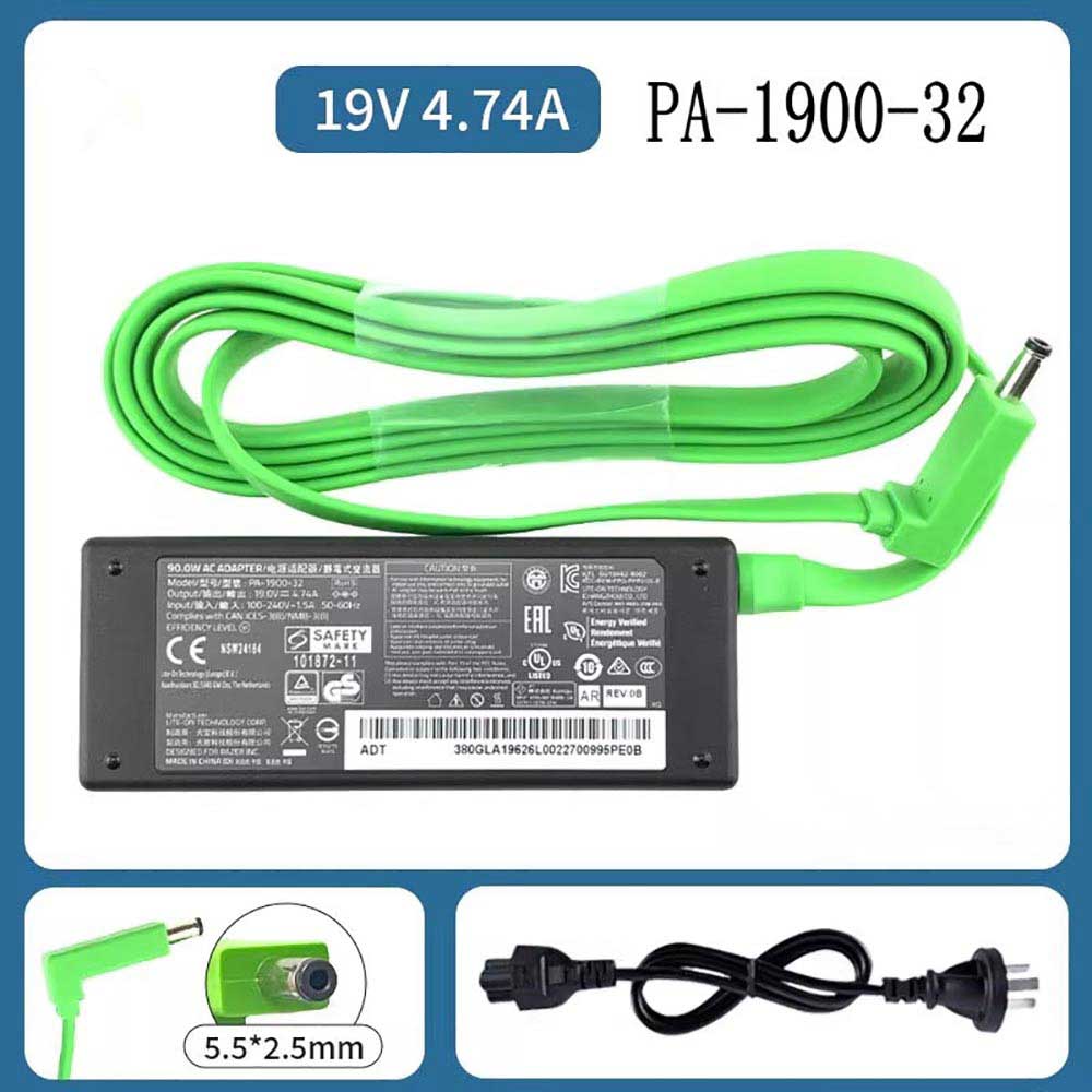 19V 4.74A 60W 100-240V 1.5A 50-60Hz Razer Raptor RZ39-0350 Gaming Monitor Replacement Adapter
