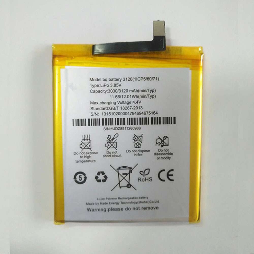 3.85V/4.4V 3030mAh/11.66WH BQ 3120 Replacement Battery