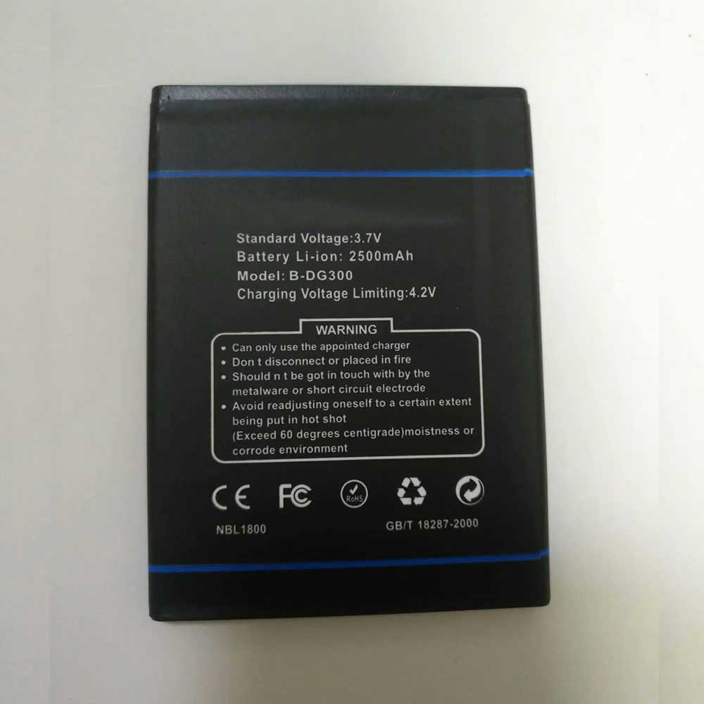 2500mAh 3.7V/4.2V Doogee B-DG300 Warranty Replacement Battery